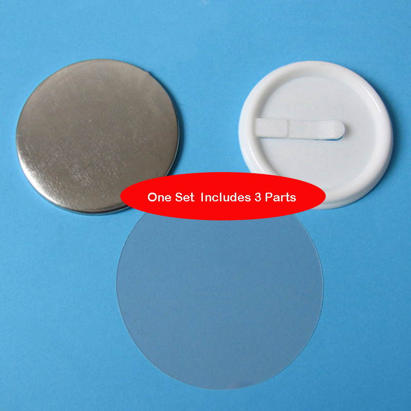 Button Badge Blank - 100 Buah 58Mm 2.25 Inci Bahan