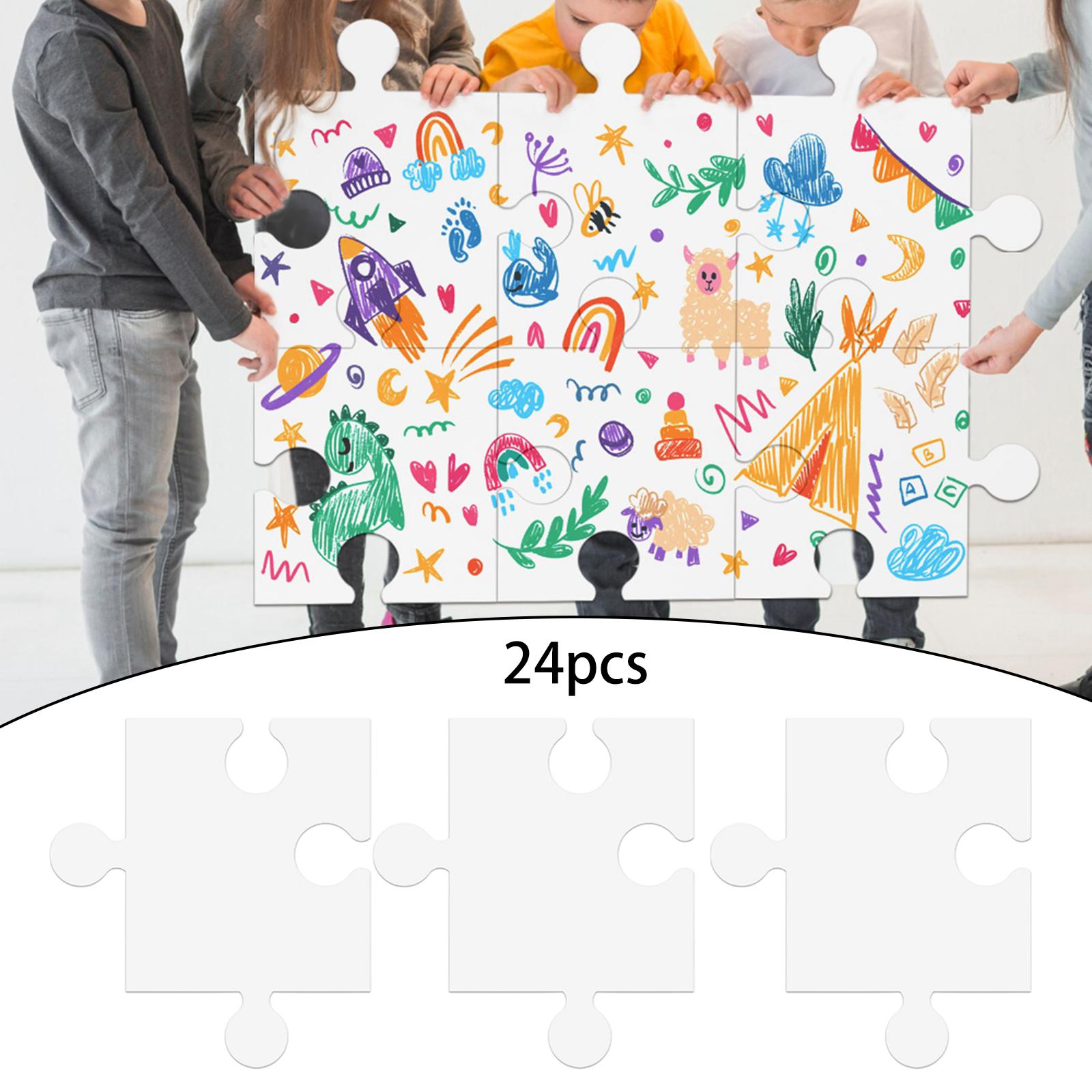 Puzzle Blank White - Puzzle polos untuk anak-anak dan dewasa,