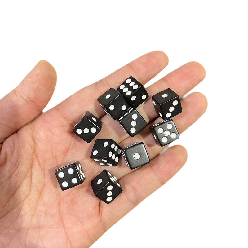 Puzzle Blank White - Grosir 1000pcs Dots Dadu 10mm Hitam