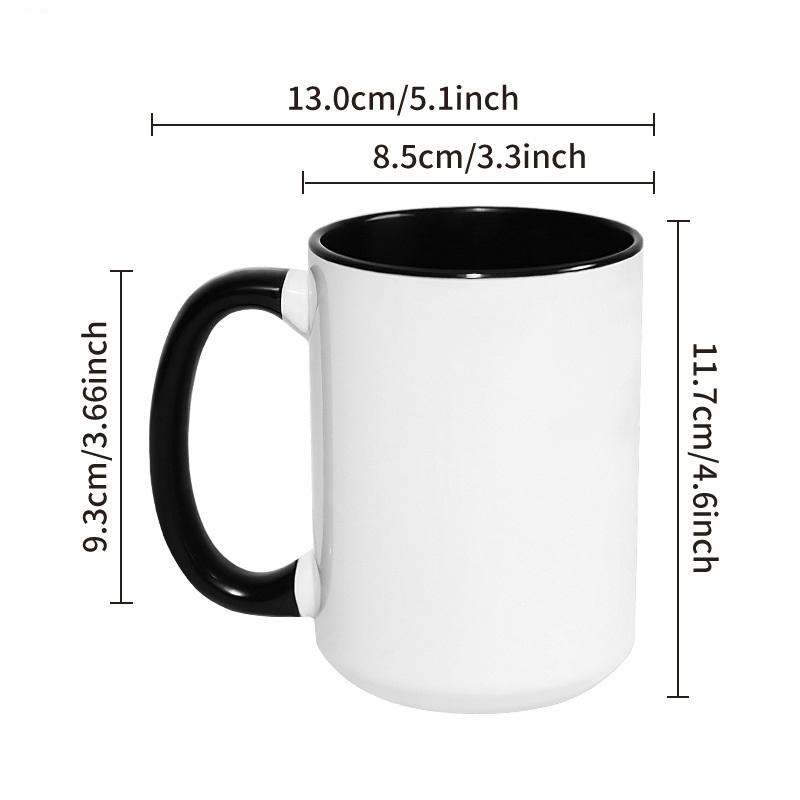 Sublimation Mug White - 450ML 15 oz Cangkir Besar DIY