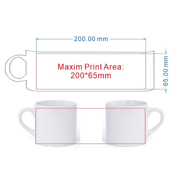175ml cangkir kopi kecil DIY L - Sublimation Mug White ulasan dan harga