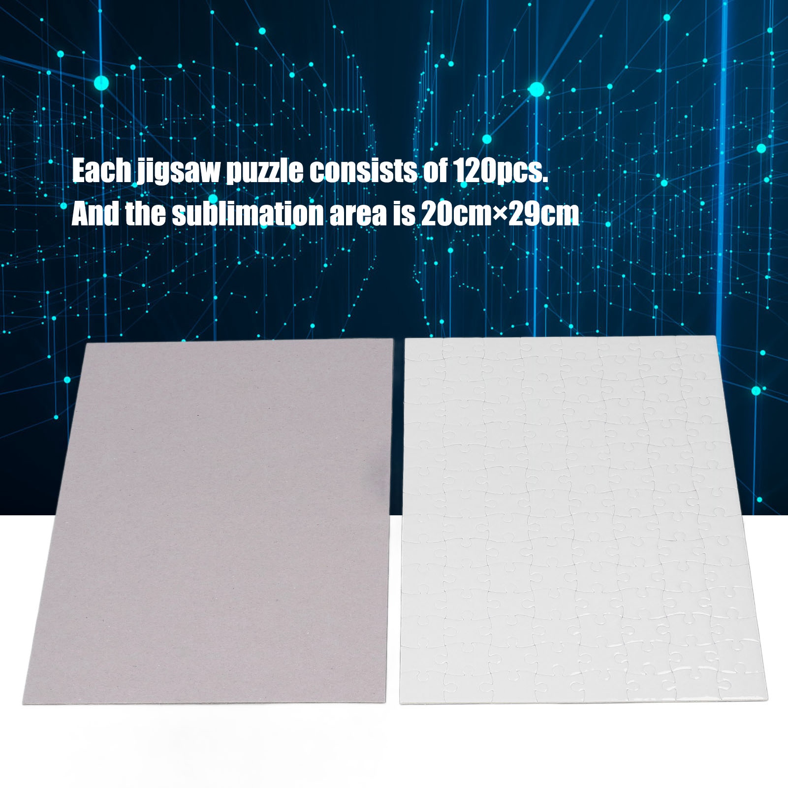 Set Puzzle Cetak 10 Set, Puzzl - Puzzle Blank White ulasan dan harga