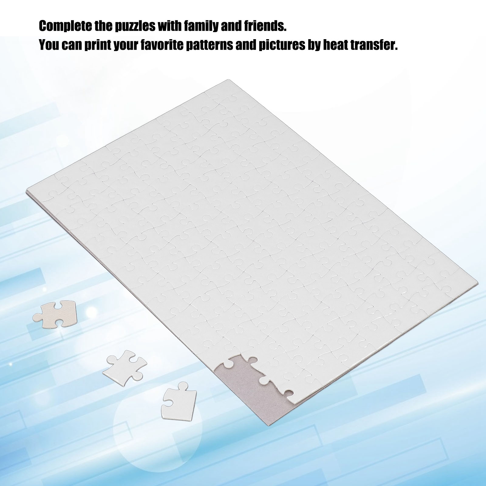 Set Puzzle Cetak 10 Set, Puzzl - Puzzle Blank White ulasan dan harga