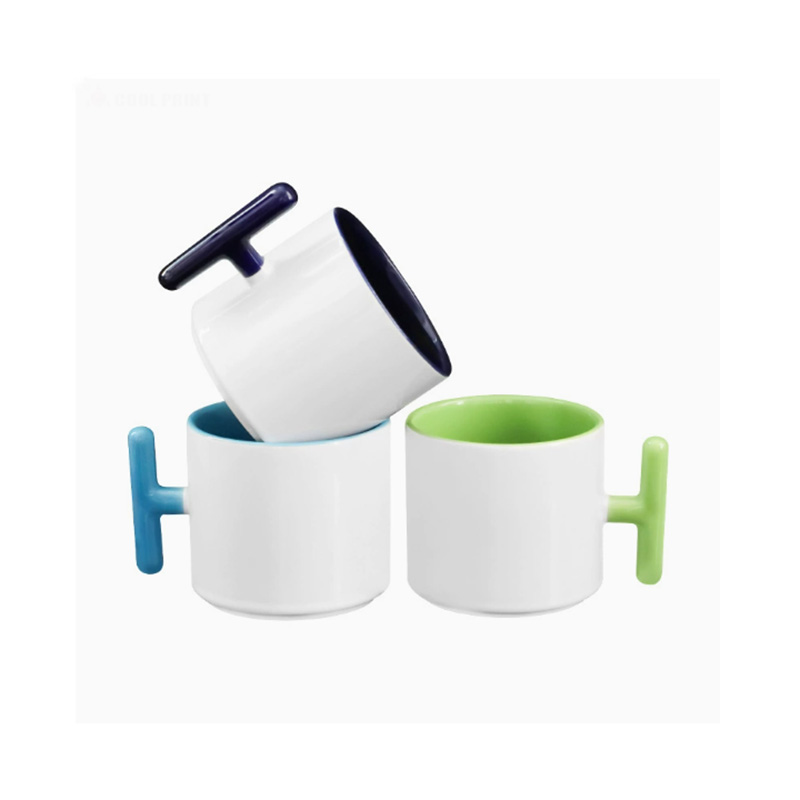 2PCS Mug Keramik Bentuk T deng - Sublimation Mug White ulasan dan harga
