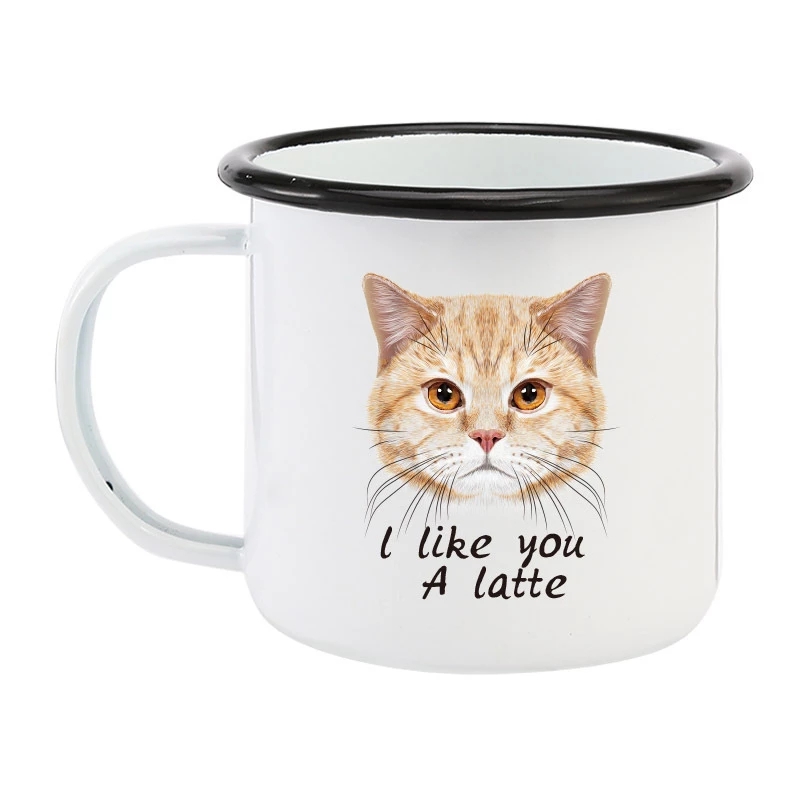 Mug Kopi Enamel 350ML DIY LOGO - Sublimation Mug White ulasan dan harga